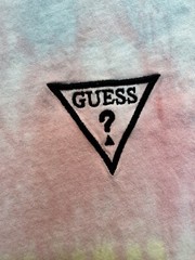 Guess Jeans Short Sleeve Pastel Tie Dye Mens Shirt Size XL Men’s 90s Vintage