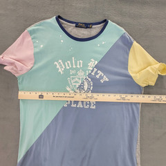 Polo Ralph Lauren T-Shirt Lot of 2 Waldo Stripe Pastel Block -Flaw – Men’s L