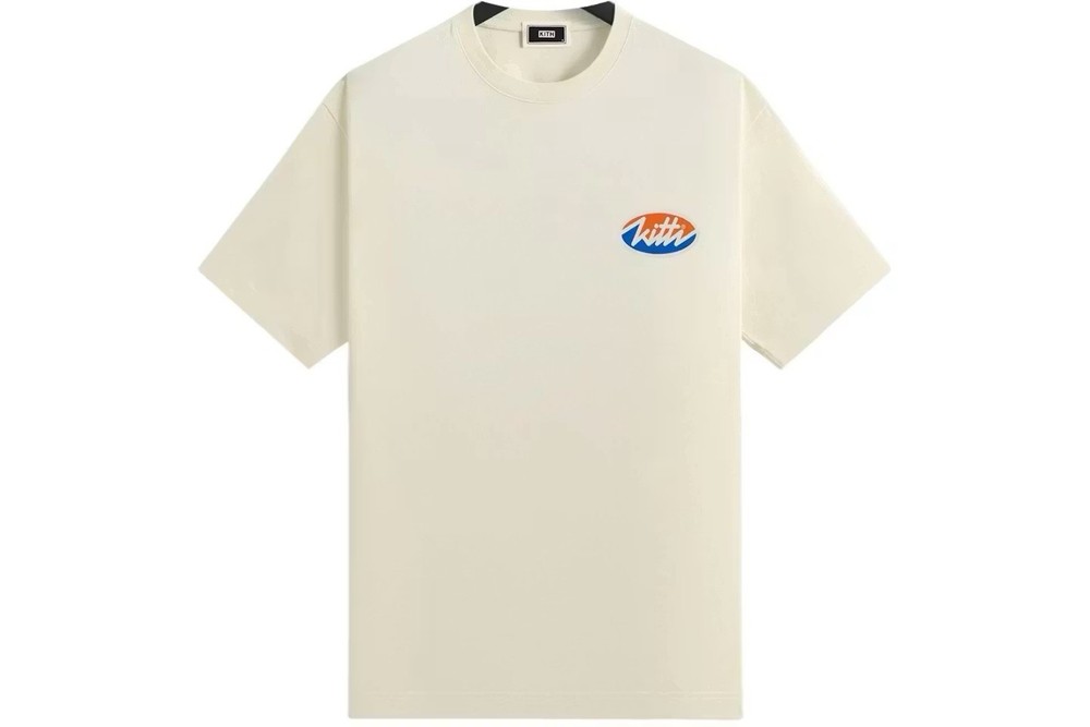 Kith Men’s Split Logo Short Sleeve Graphic Tee Spring/Summer 2025 – Silk – Large