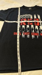 Remember Everyone Deployed Patriotic Tribute American Veteran Tshirt Adult sz L
