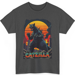 Catzilla Cat Japanese Art Funny Cat Gifts For Men Women Kid T-Shirt