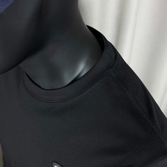 Prada minimalist 3D embroidered letter logo solid color unisex round neck t-shir
