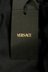 Versace Men’s Black Gold Medusa Embroidery Short Sleeve T-Shirt US 2XL IT 56