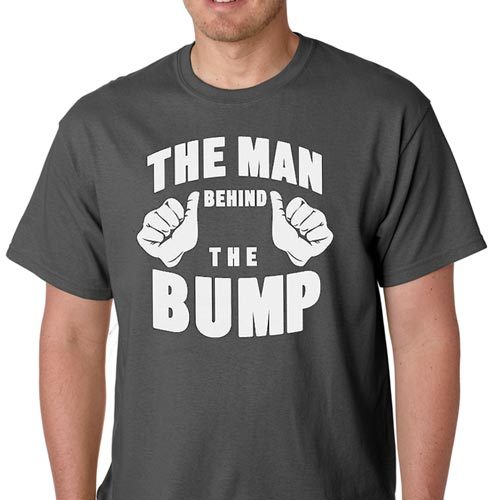 The Man Behind The Bump newborn baby #1 dad pregnant maternity super T-Shirt