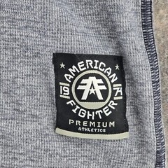 American Fighter Shirt Mens 3XL Gray Long Sleeve Shirt Thermal Waffle Knit