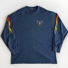90s Work Sucks I’m Going Riding vintage Long Sleeve T-shirt motorcycle L