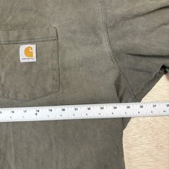 Vintage Carhartt Faded Pocket Shirt Large Olive Size XL