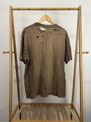 VTG Which Came First Gradient Sun Faded Thrashed Distressed Worn WIP T-Shirt XL
