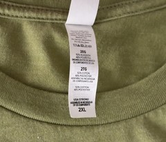 BELLA+CANVAS Men’s Short-Sleeve Plain MOSS GREEN Cotton Blend T-shirt 2XL