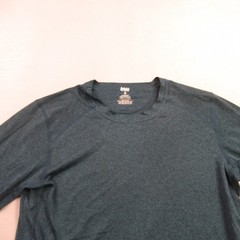 REI Shirt Mens Medium Long Sleeve High Neck Outdoors Crew Neck Blue Stretch