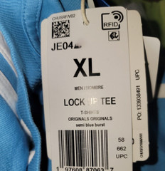 NEW MEN’S ADIDAS ORIGINALS 3-STRIPES LOCK UP TEE SHIRT ~SIZE XL #JE04