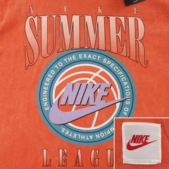 Nike Tee Max90 Summer League Basketball T-shirt Sunfade Wash Large Loose NWT