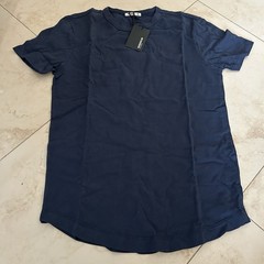 Buck Mason Slub Knit Classic Pocket Tee T-Shirt Mens XS Midnight USA $48