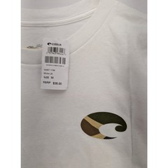 NWT Costa Del Mar The Hunt Long-Sleeve T-Shirt in White size Medium