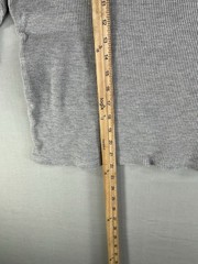 Member’s Mark Men’s Large Soft Wash Thermal Shirt Waffle Knit Grey Heather L