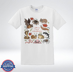 Love the Unloved Cute Creepy Critters Animal Lover Graphic T-Shirt