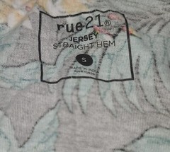 Rue21 Jersey Straight Hem Tank Size Small
