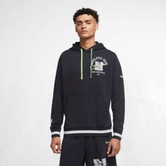 Nike Athletic Dept Pullover Men’s Hoodie Black-White-Green DC3546-010