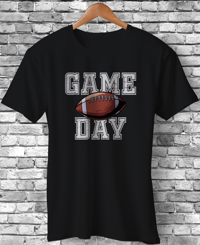 Game Day Distressed Football Lover Fans Vintage Retro Funny Gift Unisex T-Shirt