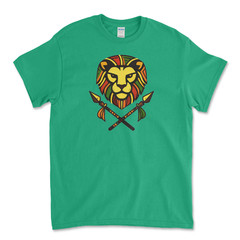 Custom T-Shirt African Lion/ Unisex Soft Style T-Shirts, Gildan Heavy- Cotton