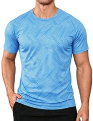 Mens Workout Shirts Quick Dry Athletic Gym T-Shirts – Moisture Wicking Short …