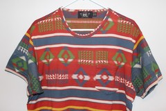 RRL Southwestern Pocket Tee T-Shirt Aztec NWOT Crewneck Short Sleeve Men Large