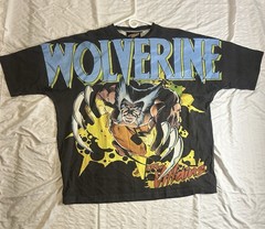 Art For Villains Shirt Men’s 3XL Grey AOP X-men Wolverine