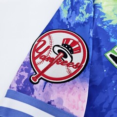 Pro Standard MLB New York Yankees Pro Team Mens XXL 2XL Multi Dip Dye Shirt NEW