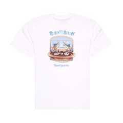 Mens Tommy Bahama Reelin’ and Dealin’ T-Shirt Size S White Graphic Crew Neck