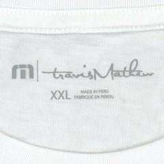 NWT TravisMathew ALOHA Sandbar Hawaii Tee Shirt Men XXL White Pima Cotton 1MR611