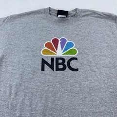 NBC Experience Store Shirt Mens Medium Gray Logo Crewneck Tee T-Shirt Classic TV