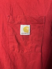 Carhartt Force Relaxed Fit Red Pocket Tee Crew Neck Short Sleeve Men’s S