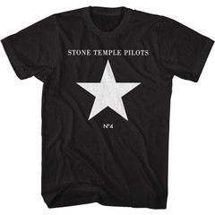 Stone Temple Pilots – Number 4 – Solid Black Adult Short Sleeve T-Shirt