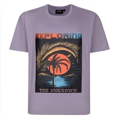 NEW IN ESPIONAGE LAVENDER EXPLORING T SHIRT T450 2XL3XL 4XL5XL6XL7XL8XL