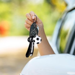 Soccer Keychain Soccer Gifts Key Chain, Football Inspirational Keyring Sports…