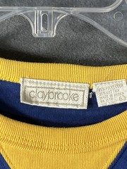 VTG Claybrooke Raglan Shirt Sportswear Gym 70s 80s Korea Colorblock See Photos