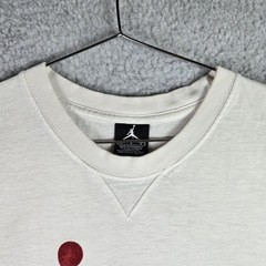 Air Jordan T Shirt Mens Large White Velvet Graphic Basketball MJ 23 NBA