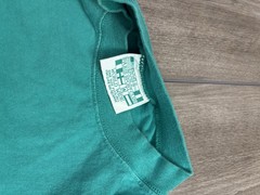 Men’s vintage Paris Sport Club teal tee with nice double graphic,L