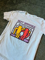 Keith Haring Best Buddies Small Light Green T Shirt Contemporary Art Tee Cool