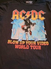 AC/DC Blow Up Your Video Tour T-Shirt- Black – Large