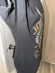 Johnny Cash Outlaw Music Country Black Graphic Concert T-Shirt Zion Size XL