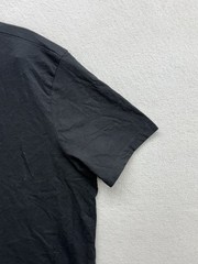 Buck Mason T Shirt Mens Size XL Black Slub Curved Hem Tee Short Sleeve Cotton