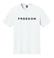 2X-LARGE Freedom White Tri-Blend T- Shirt Charlie Kirk Unisex