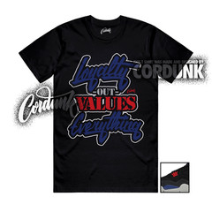 4 Rare Air Fire Red Deep Royal Blue Dark Smoke Tech Grey T Shirt Match LYLTY