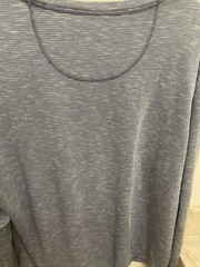 Orvis Men’s Shirt Heather Blue/ Grey Long Sleeve Pullover Chest 48 XL EUC