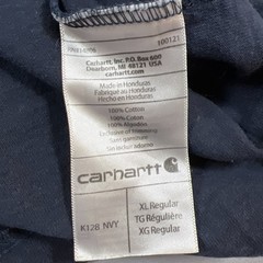 Carhartt Dearborn Henley T Shirt Men XL Cotton Loose Long Sleeve Rib Knit Collar
