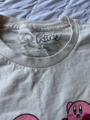 Nintendo Men’s White Crew Neck Short Sleeve Cotton Kirby Graphic T-Shirt M
