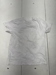 Brooklyn Vertical White American Flag Graphic Print Short Sleeve Shirt Mens Sz L
