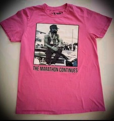 Nipsey Hussle T shirt MED Pink Marathon Continues Mixtape Hip Hop Rose Clique