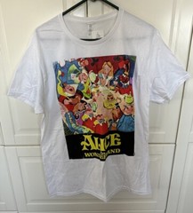 Alice In Wonderland Mad Hatter TShirt Mens L Large NWT New With Tags 100% Cotton